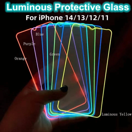 "GlowGuard" Luminous Screen Protector for iPhone 🌙✨📱