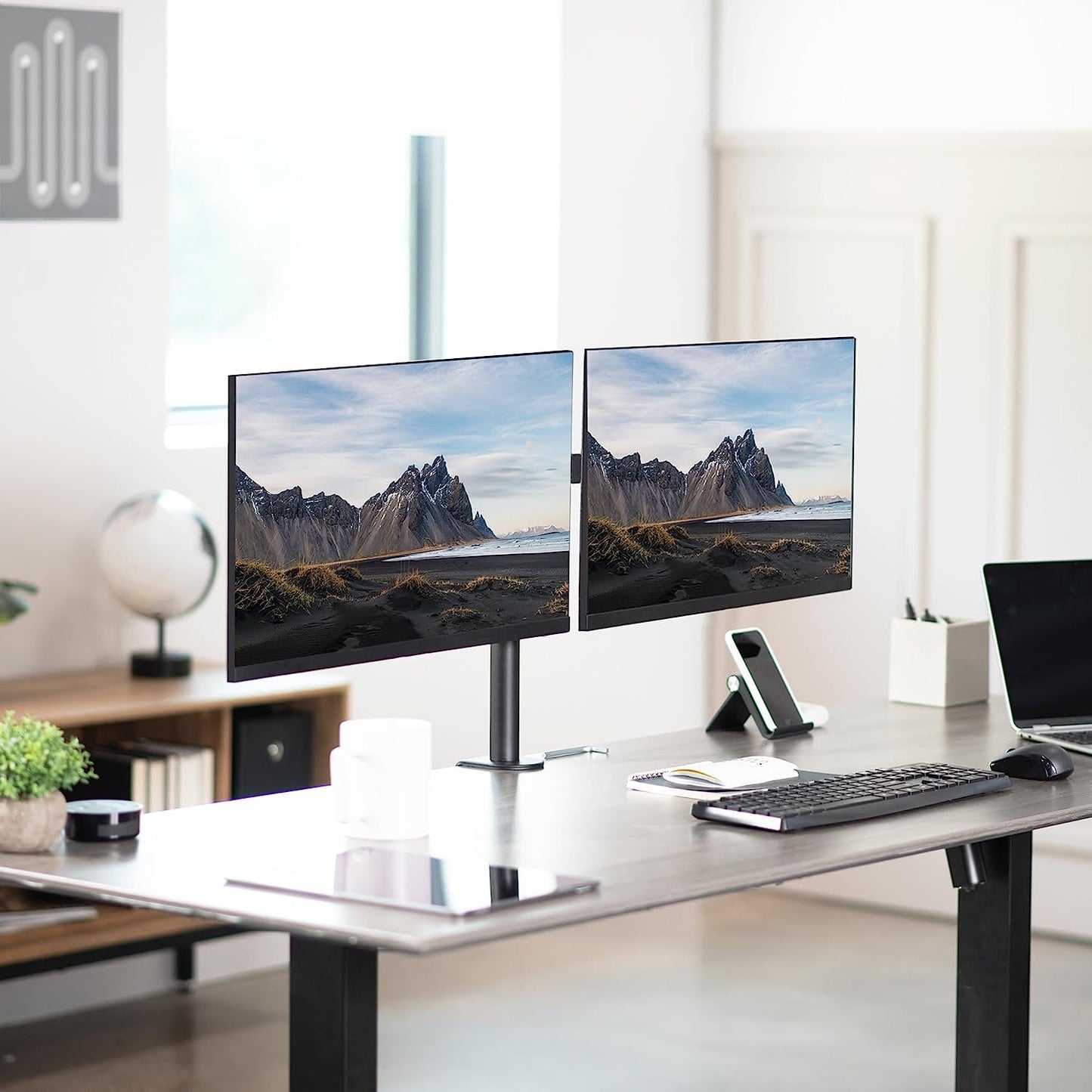 Awesome Stand for 2 Computer Screens – Easy to Adjust and Super Strong!