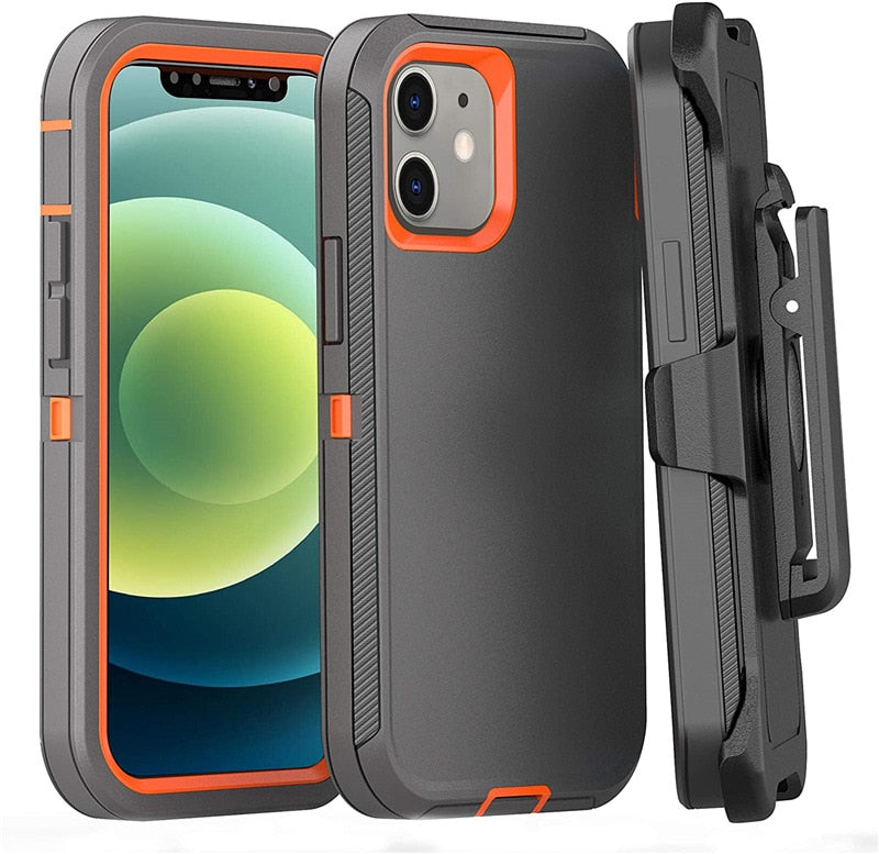 Ultra-Durable Defender Case for iPhone Series: Ultimate Shockproof Protection