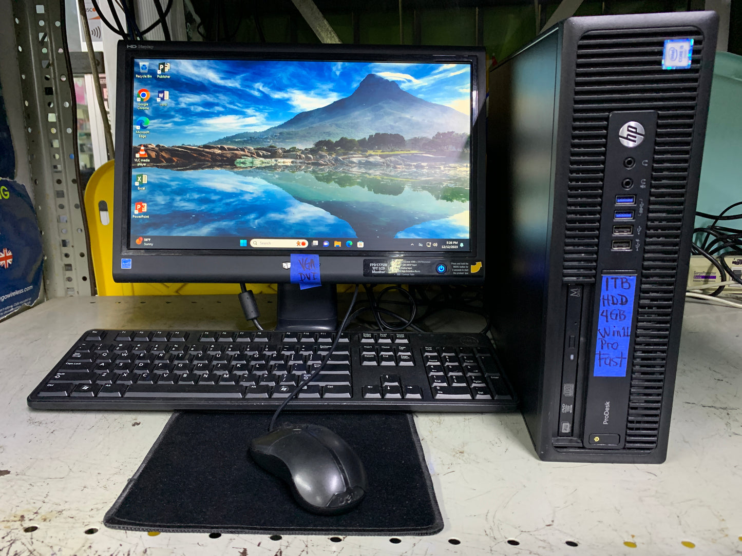 Hp ProDesk 600 G2 SFF |Complete System | i5 | 1TB HDD | 4GB | Win 11
