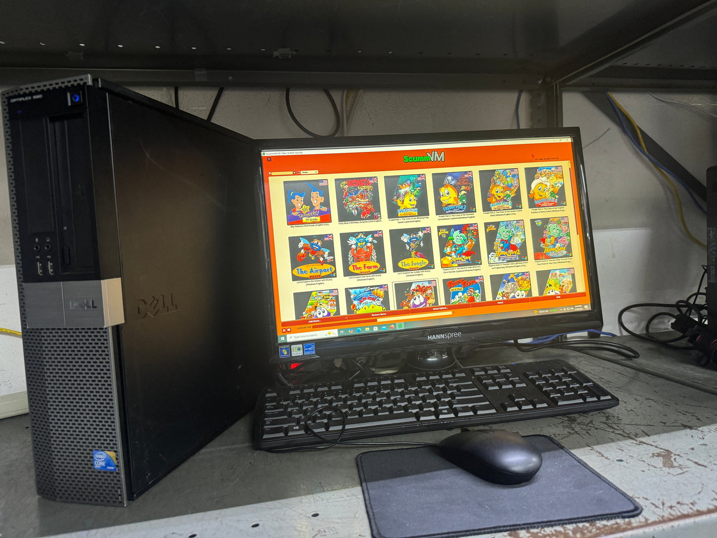 Dell Optiplex 980 complete computer system - Kids Game Edition! a lot of games included - includes monitor, keyboard. mouse and all cables